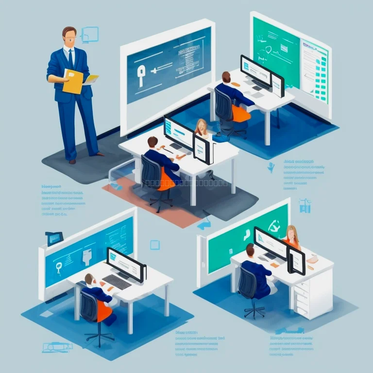 صورة توضيحية لنموذج عمل AmanLabIT التعليمي